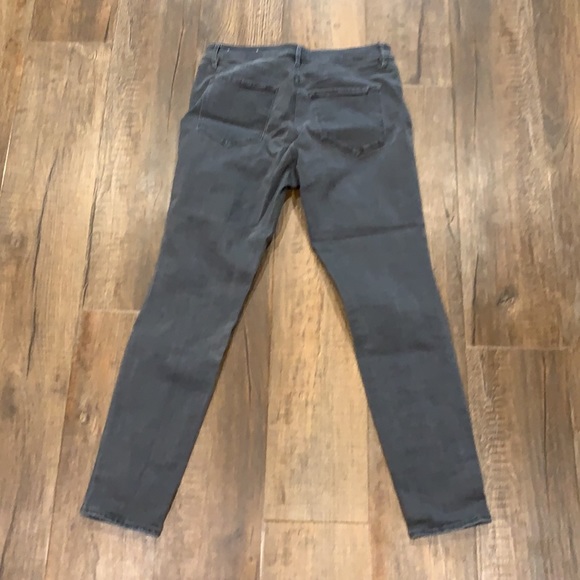Loft Gray Curvy Skinny Jeans 10 - Picture 3 of 4